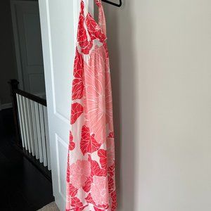 Gianni Bini Floral Maxi Halter Dress, Size S